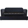 imageNovogratz 4243639N Daybed and Trundle Twin Over Twin Blue Velvet