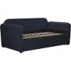 imageNovogratz 4243639N Daybed and Trundle Twin Over Twin Blue Velvet