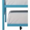 imageNovogratz Bushwick Metal Daybed ampamp Trundle Twin Size Frame Sea Blue