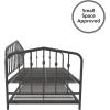 imageNovogratz Bushwick Metal Daybed ampamp Trundle Twin Size Gunmetal Gray