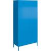 imageNovogratz Cache Tall 2 Door Metal Locker Cabinet OrangeBlue