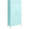 imageNovogratz Cache Tall 2 Door Metal Locker Cabinet OrangeMint