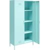 imageNovogratz Cache Tall 2 Door Metal Locker Cabinet OrangeMint