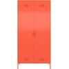 imageNovogratz Cache Tall 2 Door Metal Locker Cabinet OrangeOrange