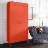 imageNovogratz Cache Tall 2 Door Metal Locker Cabinet OrangeOrange