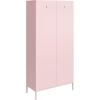 imageNovogratz Cache Tall 2 Door Metal Locker Cabinet OrangePink