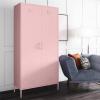 imageNovogratz Cache Tall 2 Door Metal Locker Cabinet OrangePink