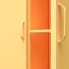 imageNovogratz Cache Tall 2 Door Metal Locker Cabinet OrangeYellow