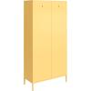 imageNovogratz Cache Tall 2 Door Metal Locker Cabinet OrangeYellow