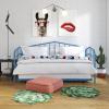 imageNovogratz Bushwick Metal Daybed ampamp Trundle Twin Size Frame Sea Blue