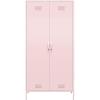 imageNovogratz Cache Tall 2 Door Metal Locker Cabinet OrangePink