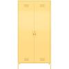 imageNovogratz Cache Tall 2 Door Metal Locker Cabinet OrangeYellow
