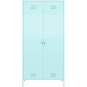 imageNovogratz Cache Tall 2 Door Metal Locker Cabinet OrangeMint
