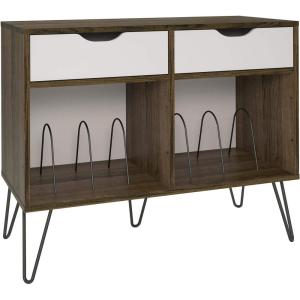 imageNovogratz Concord Turntable Stand with Drawers Brown Oak