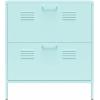 imageNovogratz Cache 2 Door Locker Style Metal Shoe Storage Cabinet Mint