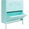 imageNovogratz Cache 2 Door Locker Style Metal Shoe Storage Cabinet Mint