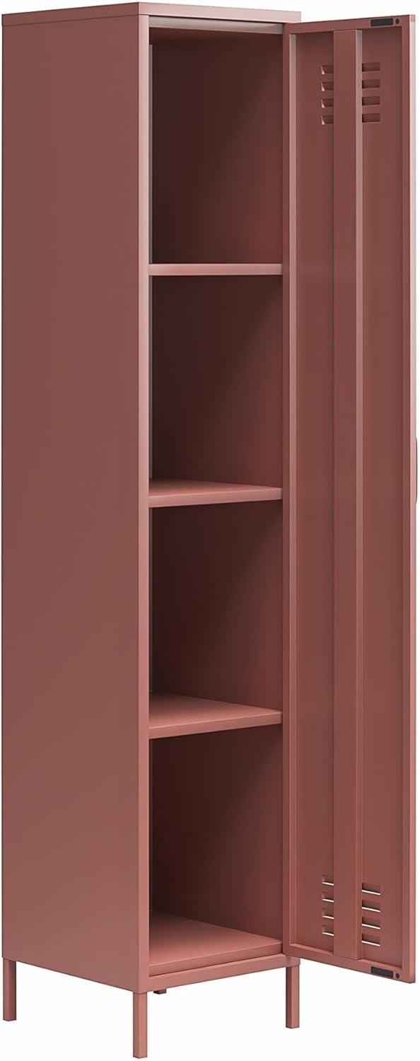 imageNovogratz Cache 1Door Tall Single Metal Locker Style Storage Cabinet Dusty RoseDusty Rose