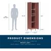 imageNovogratz Cache 1Door Tall Single Metal Locker Style Storage Cabinet Dusty RoseDusty Rose