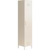 imageNovogratz Cache 1Door Tall Single Metal Locker Style Storage Cabinet Parchment