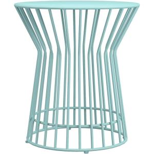 imageNovogratz Poolside Gossip Collection Roberta OutdoorIndoor Side Table Aqua Haze