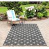image:imageNovogratz Villa Collection Umbria IndoorOutdoor Area Rug 27 x 76 Runner Charcoal