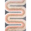 image:imageNovogratz by Momeni Rugs Retro Collection Retro Wave Shag Area Rug 20 x 30 Pastel Multi