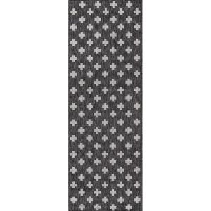 image:imageNovogratz Villa Collection Umbria IndoorOutdoor Area Rug 27 x 76 Runner Charcoal