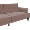 image:imageNovogratz Cassidy Upholstered Futon Blush Velvet
