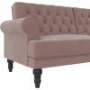 image:imageNovogratz Cassidy Upholstered Futon Blush Velvet