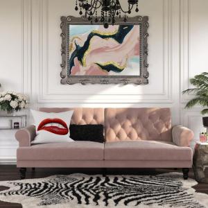 image:imageNovogratz Cassidy Upholstered Futon Blush Velvet