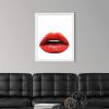 image:imageThe Novogratz Kiss I White Framed Art Print 15x18x1White Frame