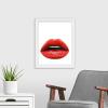 image:imageThe Novogratz Kiss I White Framed Art Print 15x18x1White Frame