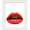 image:imageThe Novogratz Kiss I White Framed Art Print 15x18x1White Frame