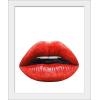 image:imageThe Novogratz Kiss I White Framed Art Print 15x18x1White Frame