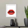 image:imageThe Novogratz Kiss I White Framed Art Print 15x18x1White Frame