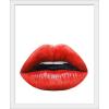 image:imageThe Novogratz Kiss I White Framed Art Print 15x18x1White Frame