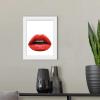 image:imageThe Novogratz Kiss I White Framed Art Print 15x18x1White Frame