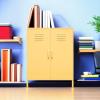 image:imageNovogratz Cache 2 Door Metal Locker Style Storage Accent Cabinet Yellow