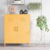 image:imageNovogratz Cache 2 Door Metal Locker Style Storage Accent Cabinet Yellow