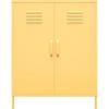 image:imageNovogratz Cache 2 Door Metal Locker Style Storage Accent Cabinet Yellow