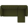image:imageNovogratz 2277929N Brittany Sofa Green Linen Sectional Futon
