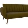 image:imageNovogratz 2277929N Brittany Sofa Green Linen Sectional Futon