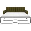 image:imageNovogratz 2278929N Brittany CertiPURUS Certified Memory Foam MattressQueen Green Linen Sofa Sleeper Green