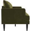 image:imageNovogratz Bailey Pillowback Loveseat MidCentury Modern Vintage Living Room Furniture Olive Green Velvet