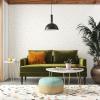image:imageNovogratz Bailey Pillowback Loveseat MidCentury Modern Vintage Living Room Furniture Olive Green Velvet