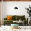image:imageNovogratz Bailey Pillowback Sofa MidCentury Modern Vintage Living Room Furniture Olive Green Velvet