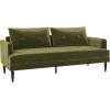 image:imageNovogratz Bailey Pillowback Sofa MidCentury Modern Vintage Living Room Furniture Olive Green Velvet