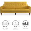 image:imageNovogratz Beatrice Coil Futon Convertible Sofa Bed amp Couch Mustard