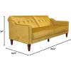 image:imageNovogratz Beatrice Coil Futon Convertible Sofa Bed amp Couch Mustard