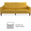 image:imageNovogratz Beatrice Coil Futon Convertible Sofa Bed amp Couch Mustard